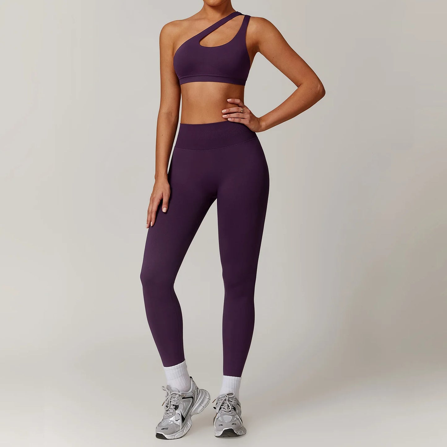 Women Seamless Yoga Set 2PCS Workout Set Sportswear Gym Clothing Fitness Long Sleeve Jacket High Waist Leggings Sports Suits